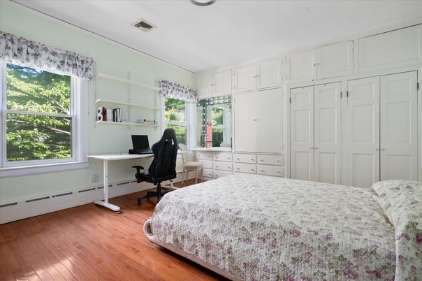Bedroom, Home Office, Interior, Wood Texture Flooring