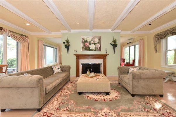 Fireplace, Interior, Living room, Recessed Lighting