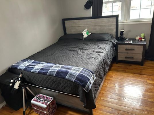Bedroom, Interior, Wood Texture Flooring