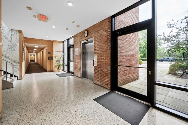 Elevator, Interior, Recessed Lighting, Stone Walls