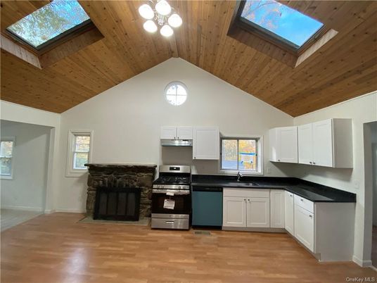 Interior, Kitchen, Wooden Ceilings, Wood Texture Flooring