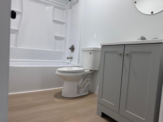 Bathroom, Interior, Wood Texture Flooring