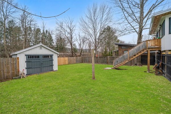 Backyard, Detached Garage, Exterior