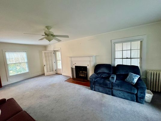 Empty room, Fireplace, Interior