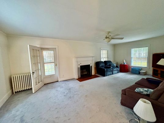 Empty room, Fireplace, Interior, Living room