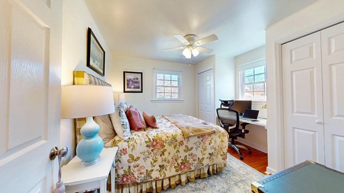 Bedroom, Home Office, Interior, Wood Texture Flooring