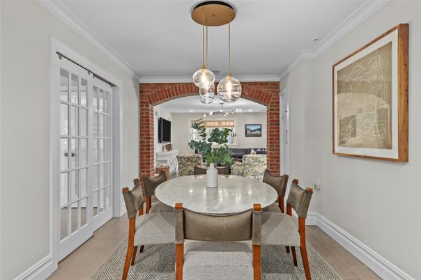 Dining room, Interior, Pendant Lights