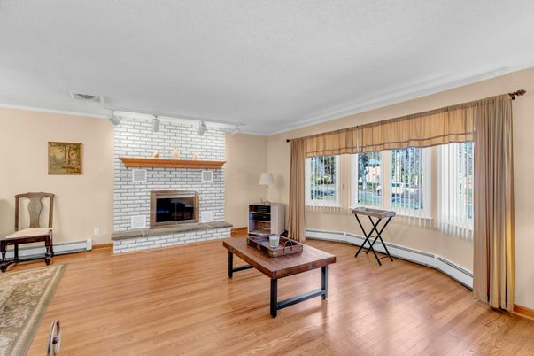 Fireplace, Interior, Living room, Stone Walls, Wood Texture Flooring