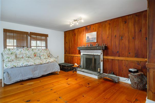 Fireplace, Interior, Wood Texture Flooring, Wooden Walls