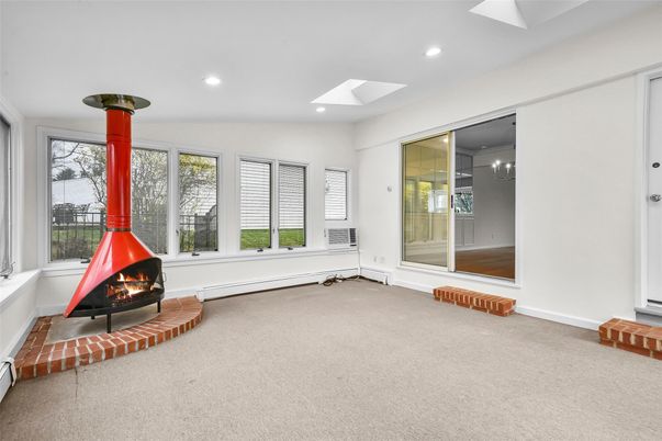 Empty room, Fireplace, Interior, Recessed Lighting
