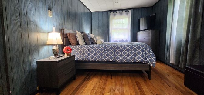 Bedroom, Interior, Wood Texture Flooring