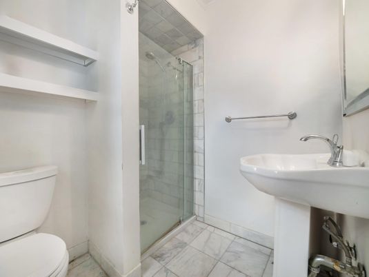 Bathroom, Glass Shower, Interior, Marble