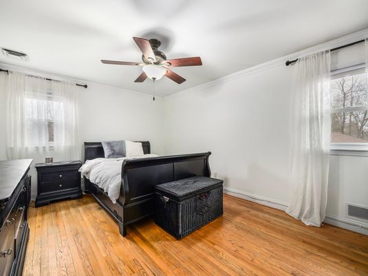 Bedroom, Interior, Wood Texture Flooring