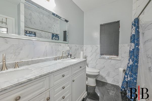 Bathroom, Dual Sink Vanities, Interior, Marble Walls