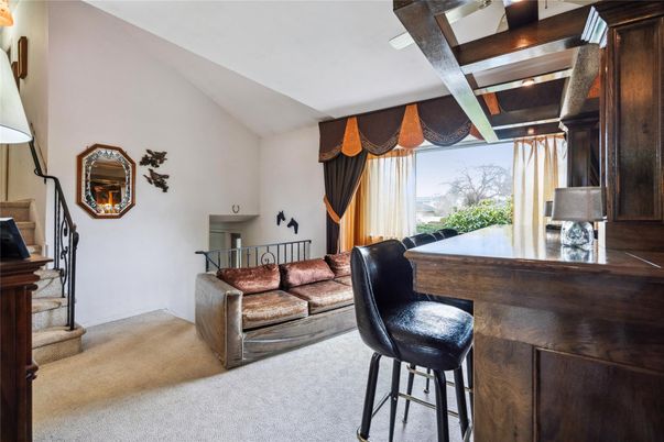 Home Office, Interior, Wooden Beams