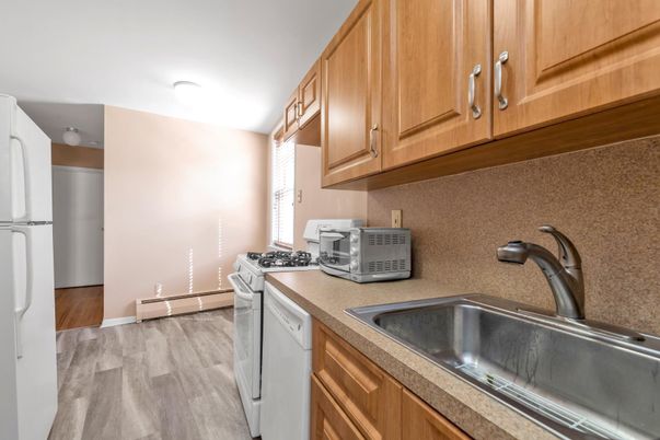 Interior, Kitchen, Wood Texture Flooring