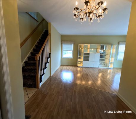 Chandelier, Interior, Wood Texture Flooring