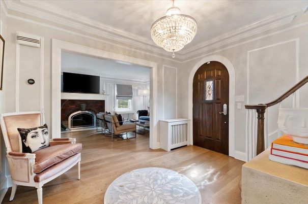 Chandelier, Fireplace, Interior, Living room, Wood Texture Flooring