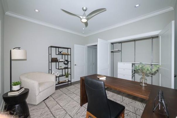 Home Office, Interior, Recessed Lighting