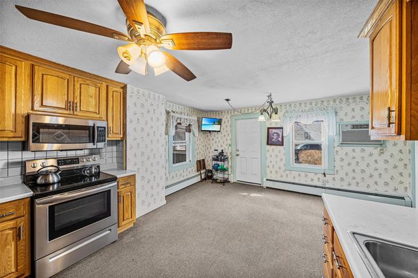 Interior, Kitchen, Pendant Lights, Stainless Steel Appliances