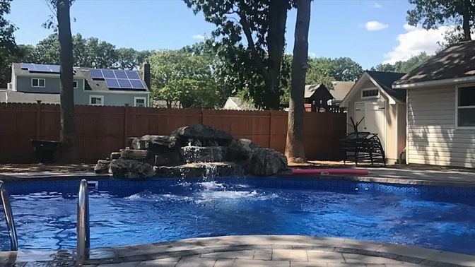 Exterior, Pool, Solar Panels