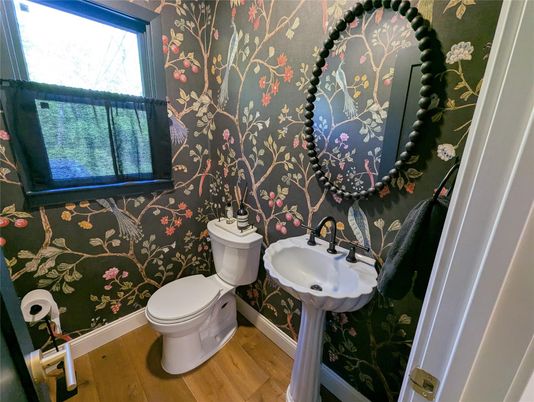 Bathroom, Interior, Wood Texture Flooring