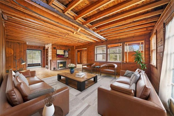 Fireplace, Interior, Living room, Wooden Beams, Wooden Ceilings, Wood Texture Flooring, Wooden Walls