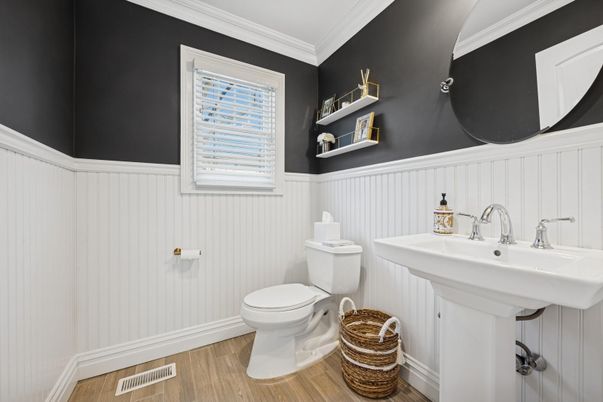 Bathroom, Interior, Wood Texture Flooring
