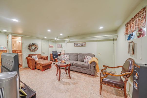 Interior, Living room, Recessed Lighting