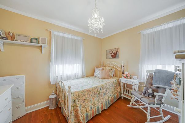 Bedroom, Chandelier, Interior, Wood Texture Flooring