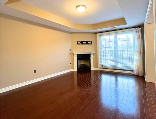 Empty room, Fireplace, Interior, Wood Texture Flooring