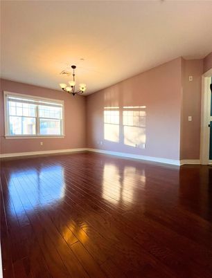 Chandelier, Empty room, Interior, Wood Texture Flooring