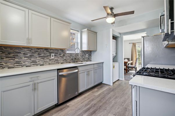 Interior, Kitchen, Wood Texture Flooring