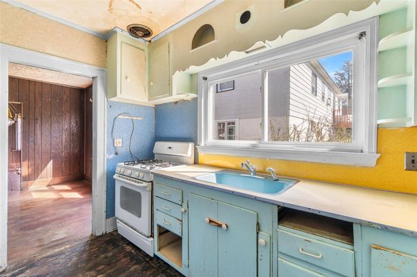 Interior, Kitchen, Wood Texture Flooring