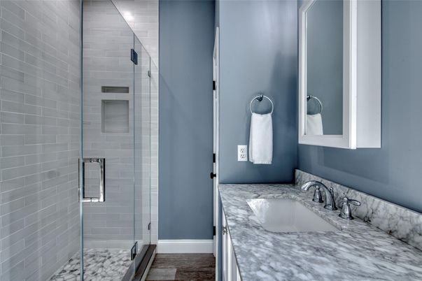 Bathroom, Glass Shower, Interior