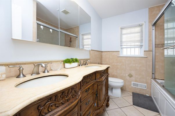 Bathroom, Dual Sink Vanities, Glass Shower, Interior