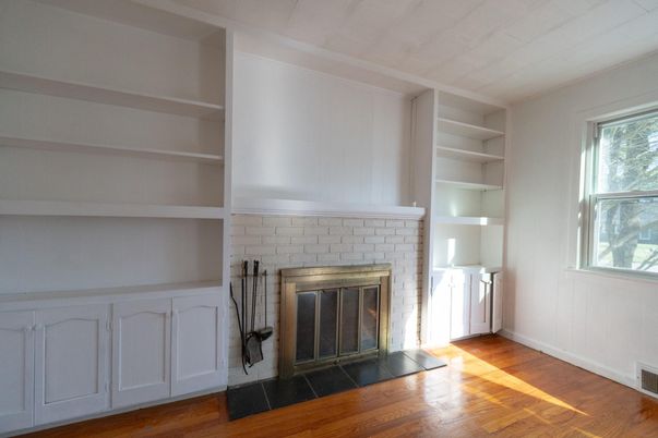 Fireplace, Interior, Wood Texture Flooring