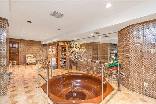 Interior, Recessed Lighting, Stone Walls