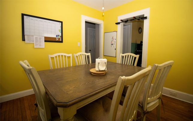 Dining room, Interior, Wood Texture Flooring