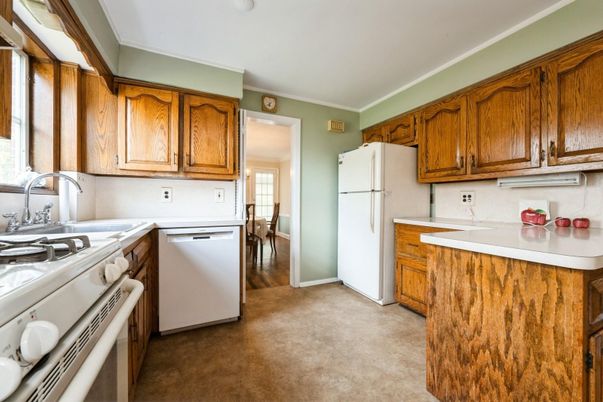 Interior, Kitchen, Wood Texture Flooring