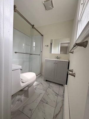 Bathroom, Glass Shower, Interior, Marble