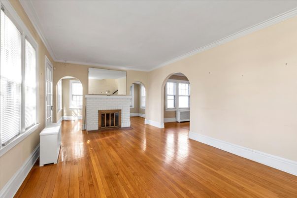 Empty room, Fireplace, Interior, Wood Texture Flooring