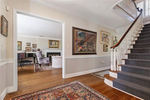 Fireplace, Home Office, Interior, Wood Texture Flooring