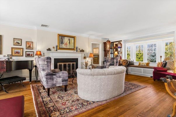 Fireplace, Interior, Living room, Piano, Wood Texture Flooring