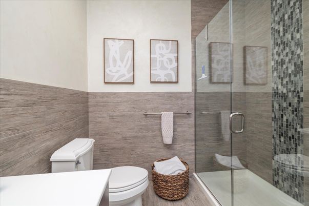 Bathroom, Glass Shower, Interior