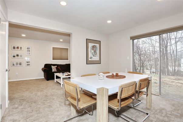 Dining room, Interior, Living room, Recessed Lighting