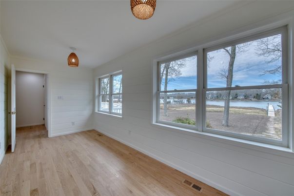 Empty room, Interior, Water, Wood Texture Flooring