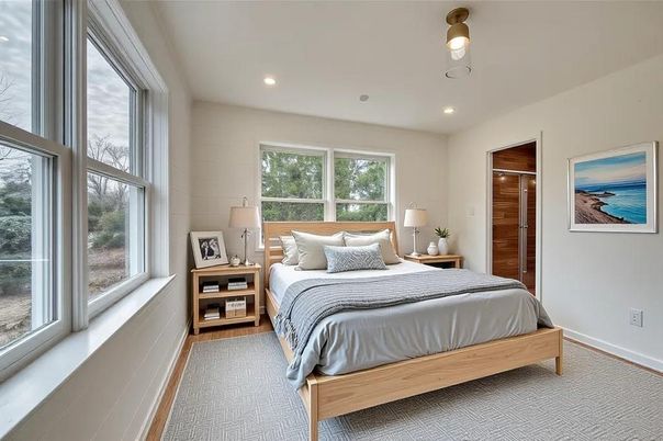 Bedroom, Interior, Recessed Lighting