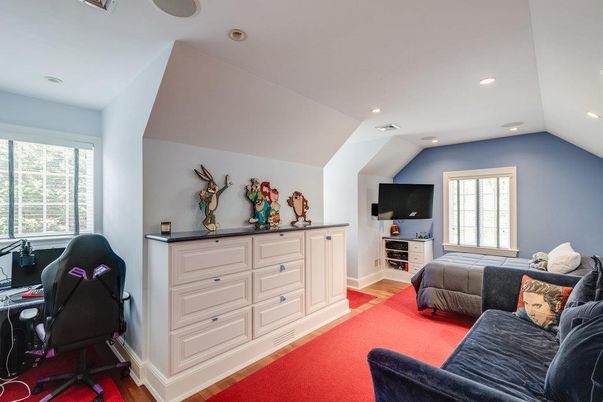 Bedroom, Home Office, Interior, Recessed Lighting