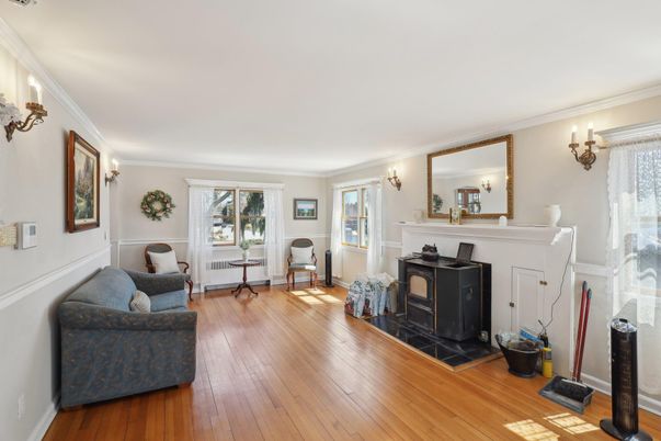 Fireplace, Interior, Wood Texture Flooring